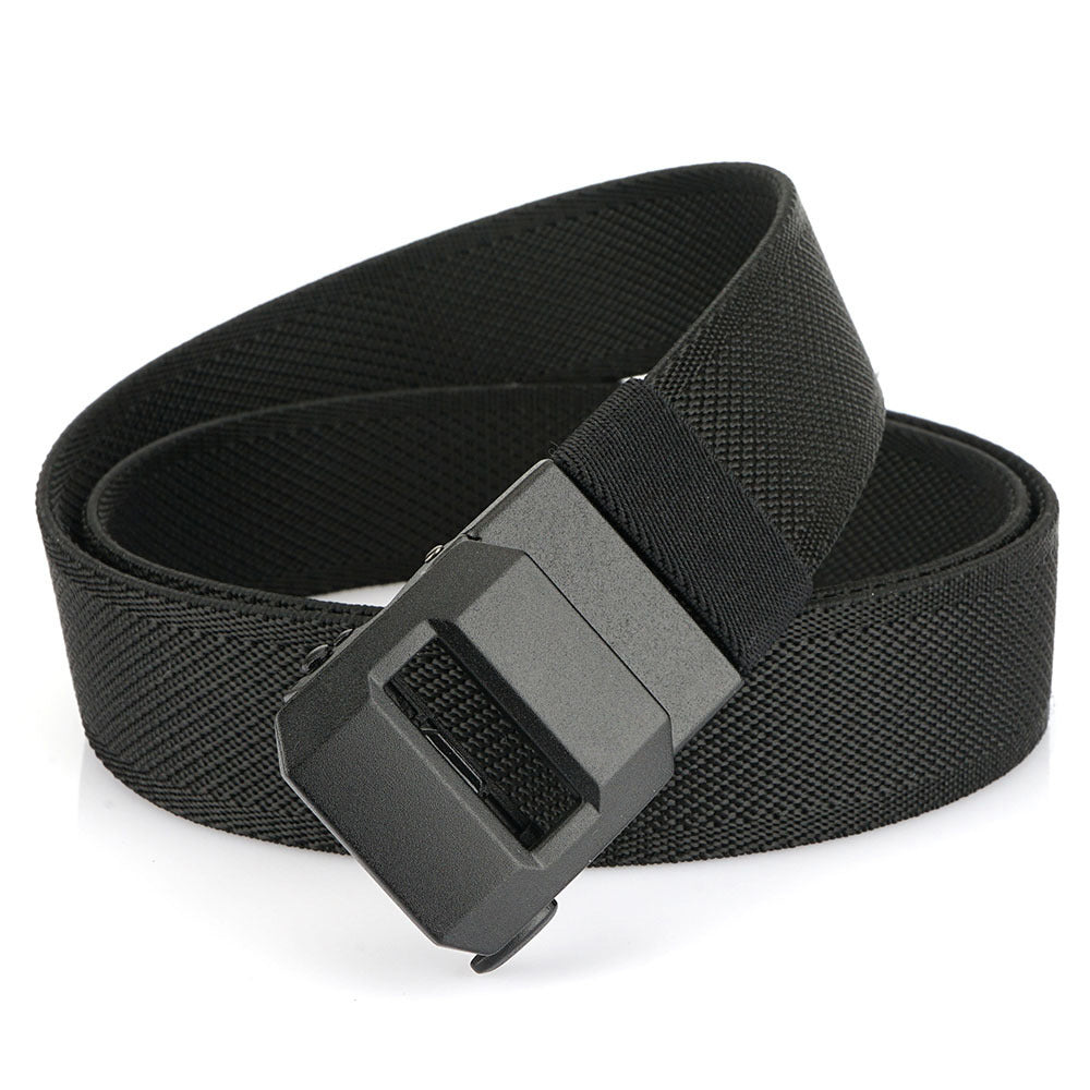 Adjustable Nylon Ratchet Belt, Woven Waist Tactical Belt with Automatic Slide Buckle