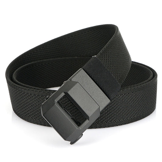 Adjustable Nylon Ratchet Belt, Woven Waist Tactical Belt with Automatic Slide Buckle