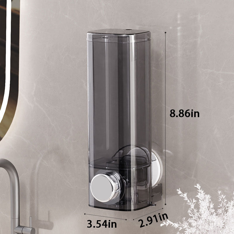 Simple Fashionable 500ML Punch-Free Wall-Mounted Suction Cup Liquid Dispenser for Bathroom Kitchen Sink