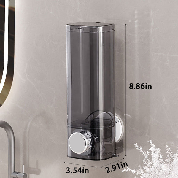 Simple Fashionable 500ML Punch-Free Wall-Mounted Suction Cup Liquid Dispenser for Bathroom Kitchen Sink