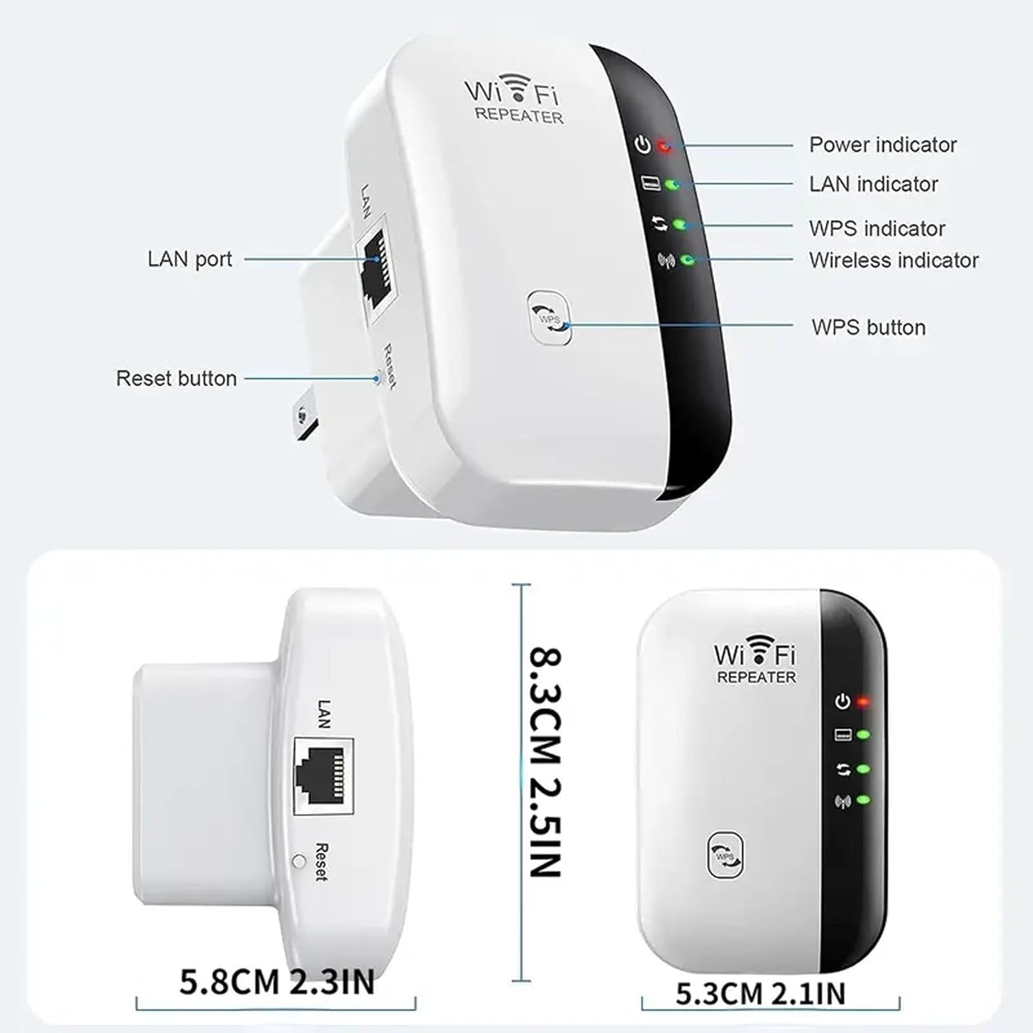 Fast WiFi Extender Signal Booster for Home, Long Range WiFi Repeater