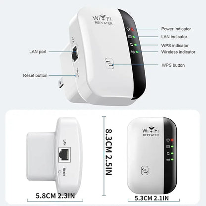 Fast WiFi Extender Signal Booster for Home, Long Range WiFi Repeater