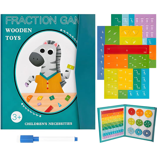 Magnetic Fraction Demonstration Book for Kids Learning