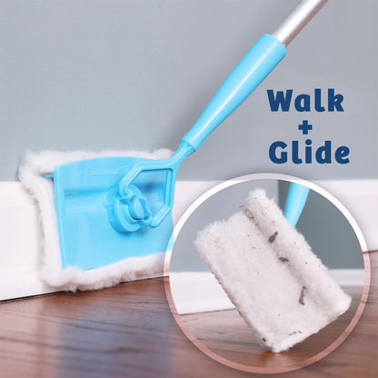 Baseboard Mop Set Lightweight Retractable Handle