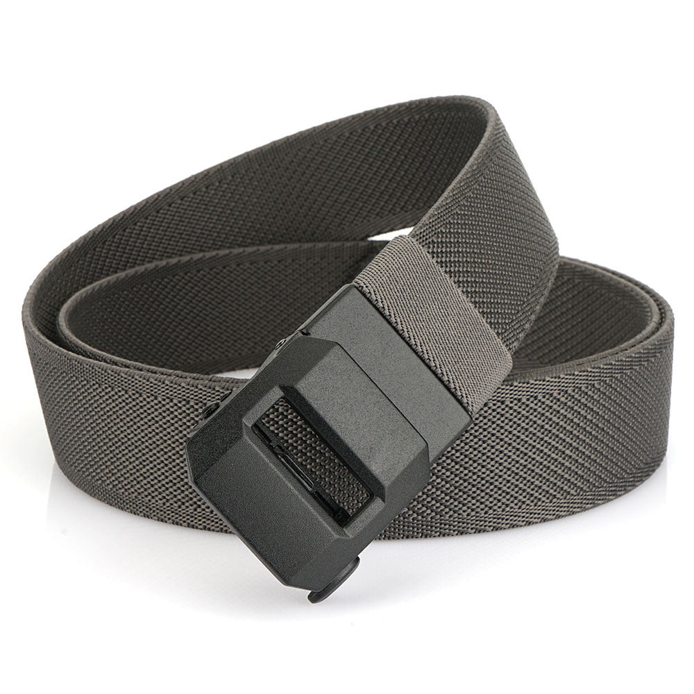 Adjustable Nylon Ratchet Belt, Woven Waist Tactical Belt with Automatic Slide Buckle