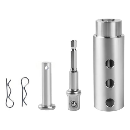 Heavy Duty Trailer Jack Drill Adapter Set for RV, Construction, Dump Trailers