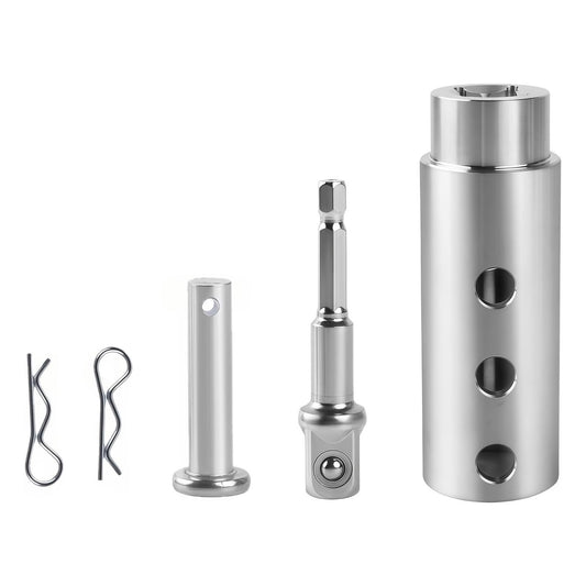 Heavy Duty Trailer Jack Drill Adapter Set for RV, Construction, Dump Trailers