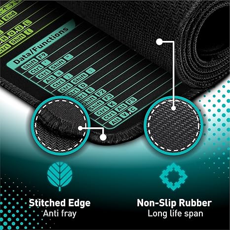 PC Office Spreadsheet Keyboard Mat