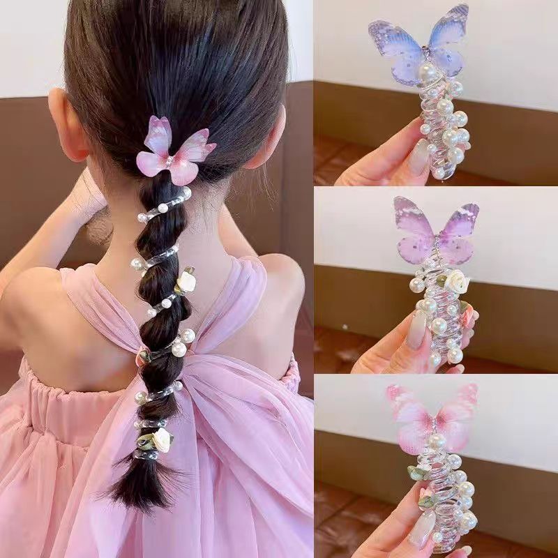 3PCS Mesh Butterfly Bow Hairbands