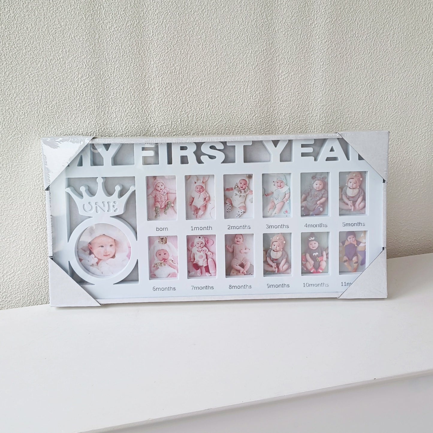 Creative 12-Month Baby Keepsake Photo Frame