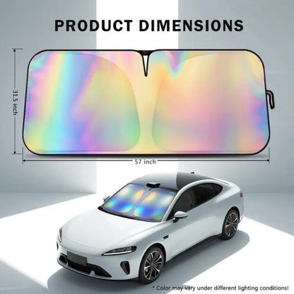 Foldable Anti-UV Windshield Sunshade, Multipurpose Car Front Window Heat Protective Umbrella for Sedan SUVs
