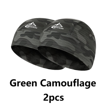 2Pcs Cooling Skull Caps Helmet Liner Beanie Head Wrap Sweat Running Hats