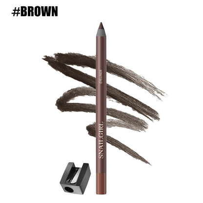 24 Hr Waterproof Eyeliner Duo Sharpenable Eye Pencil, - Smudge-Proof, Transfer-Proof, Up to 16HR Wear
