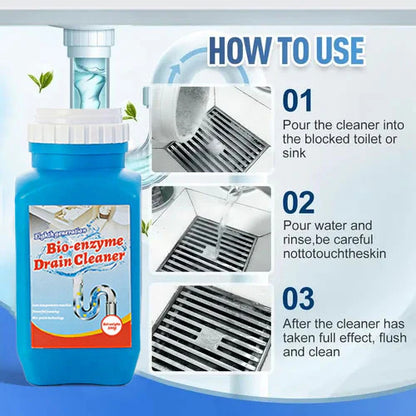 Rapid Foaming Pipe Dredging Agent for Kitchen Sink, Bathtub & Toilet Clogs