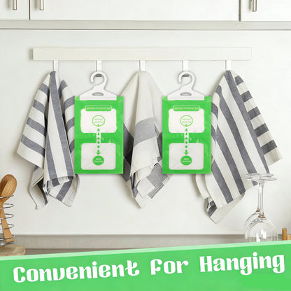 2Pcs Dehumidifier Bags, Moisture Absorber Hanging Bags, Closet Moisture Absorbers