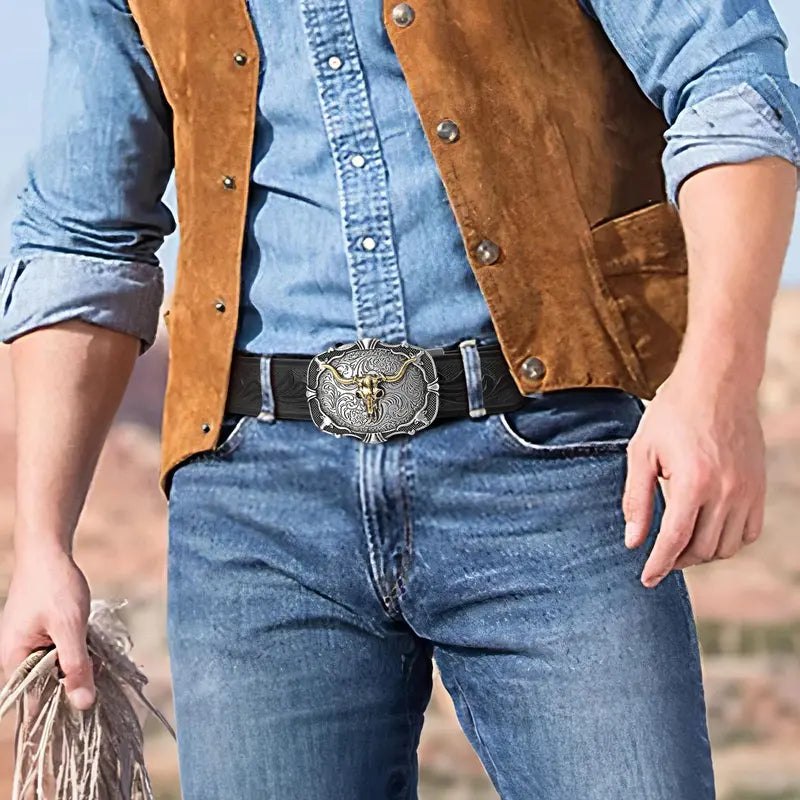Automatic Ratchet Western Belt Mens Cowboy Belts
