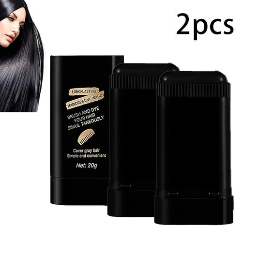 2pcs 2-in-1 Waterproof & Sweat-Proof Portable Hair Dye Comb Stick