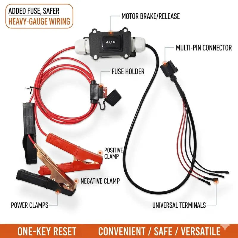 EPB Emergency Release Tool,Over-Current Protection, Dual-Channel Forward/Reverse Control for Electronic Parking Brake Release and Reset