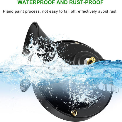 300DB Super Loud Train Horn, 12V Waterproof Auto Electric Snail Horn Replacement