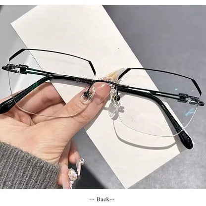 The Modern Minimalist Frameless Blue Blocking Reading Glasses