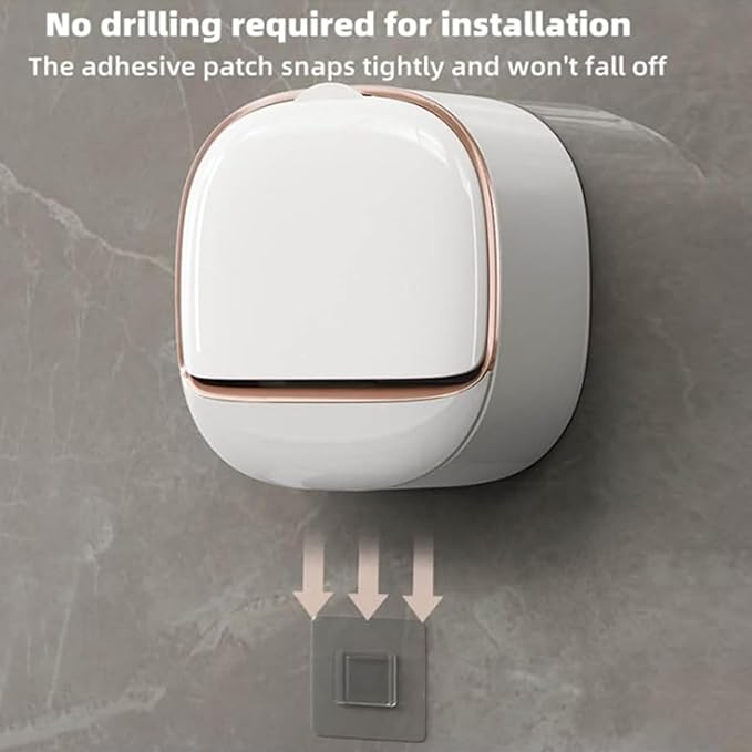 Adhesive Soap Holder for Shower Wall with Drainage Box