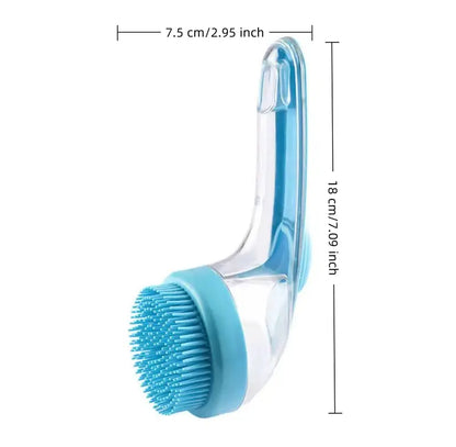 2026 New 2 in 1 Pet Bath & Grooming Brush with built-in soap dispenser for easy cleaning