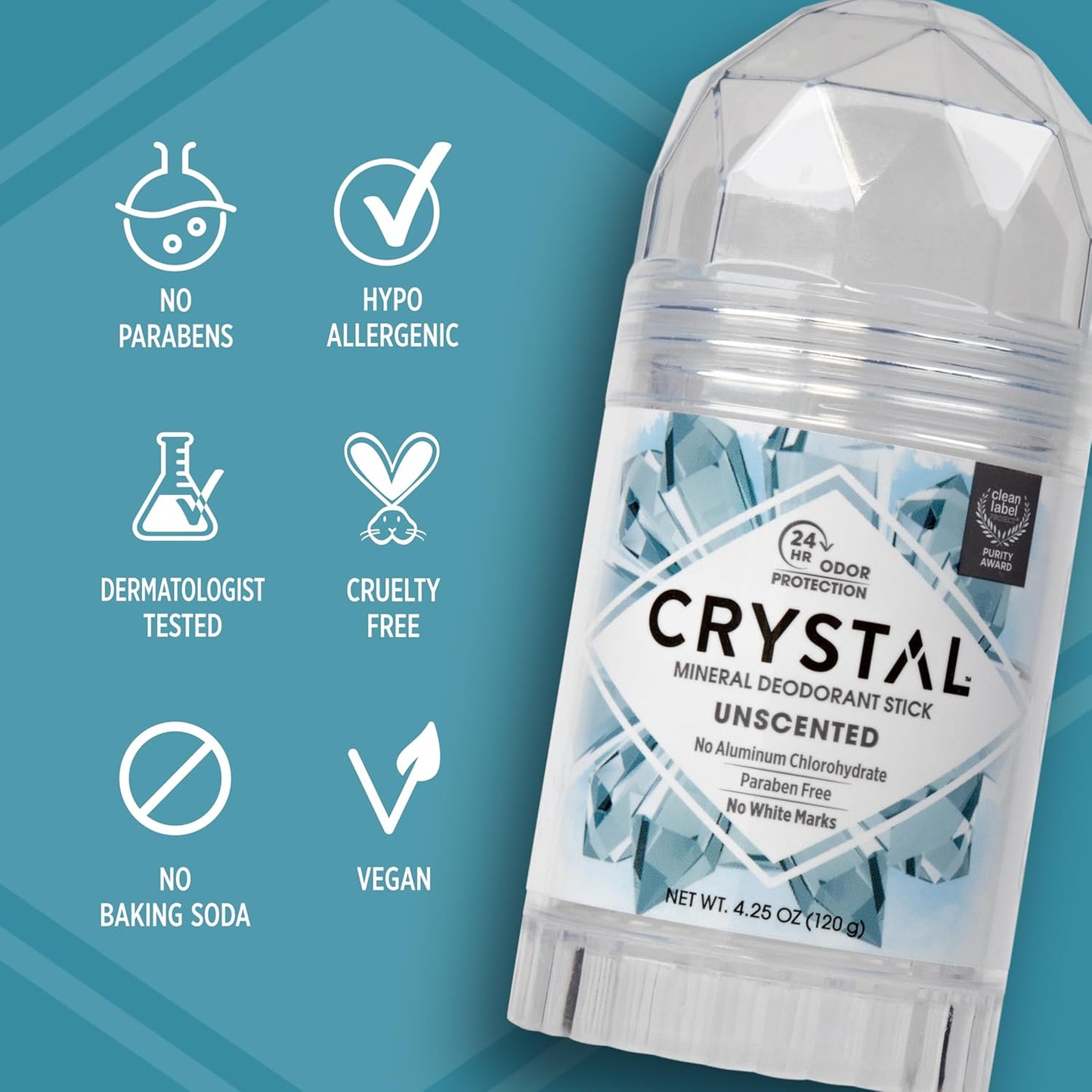 Crystal Mineral Deodorant Stick