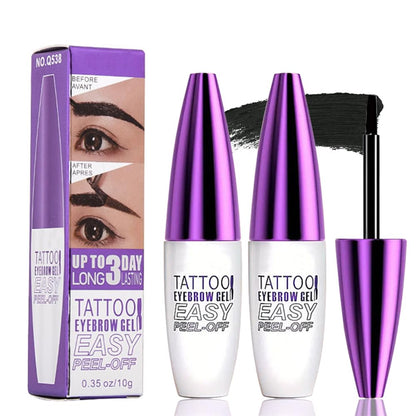 2Pcs Peel Off Brow Tint Gel - Waterproof & Sweatproof, Transfer-Resistant Multi-Day Wear, All Skin Types