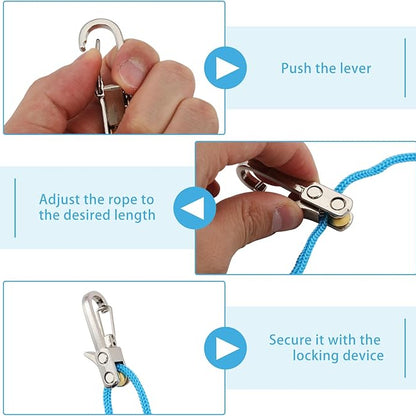 2PCS Rope with Roller Tensioner