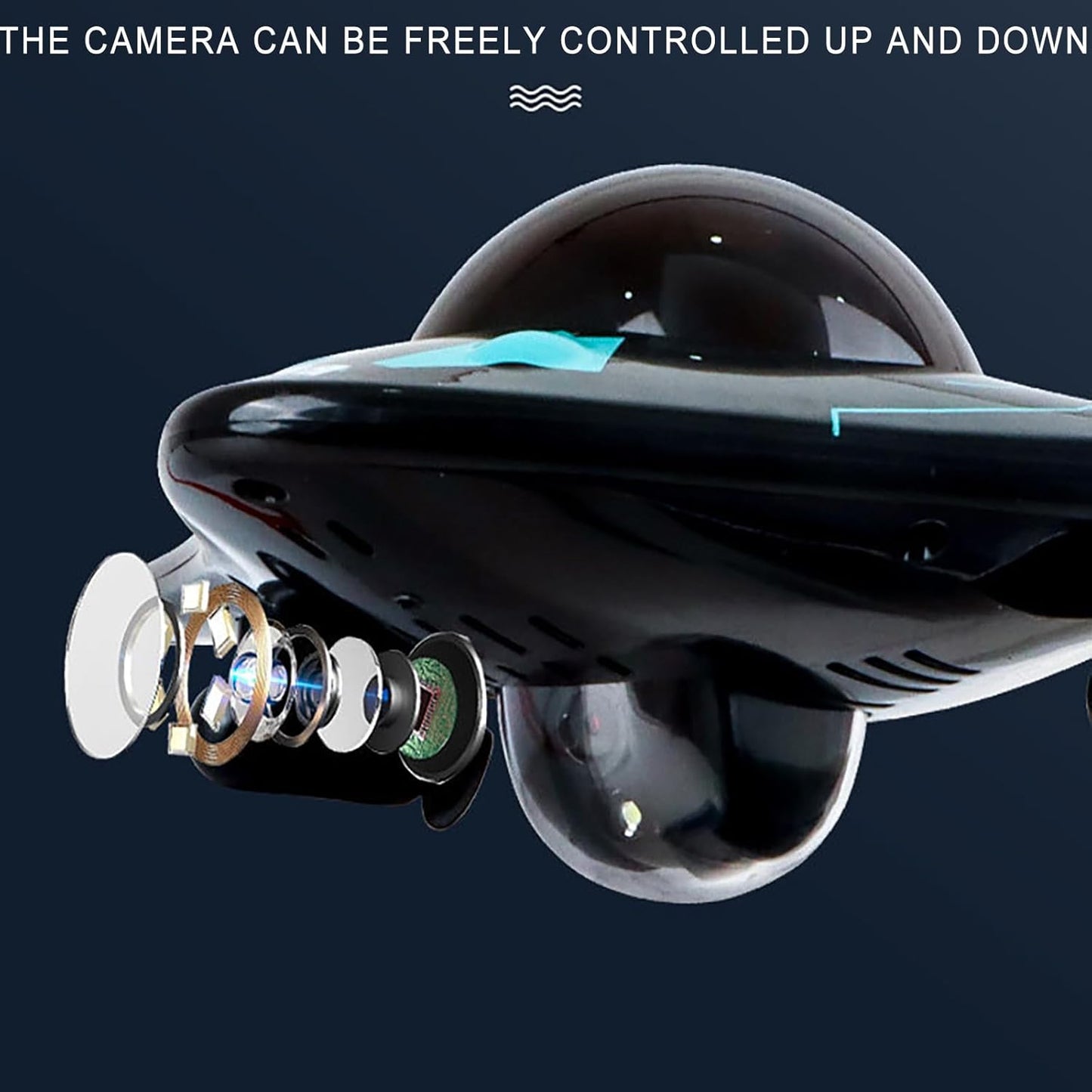 App Wireless Control Waterproof RC Camera Boat
