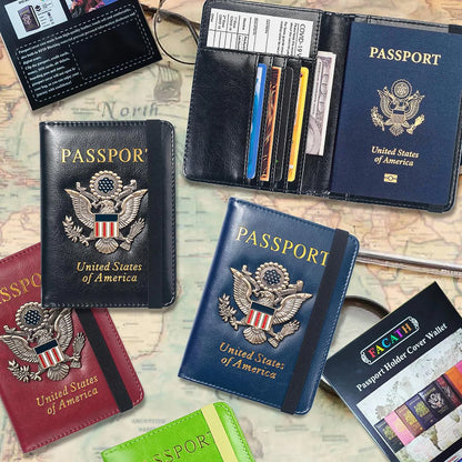 Leather Passport Holder for Travel Passport Cover Passport Wallet Case