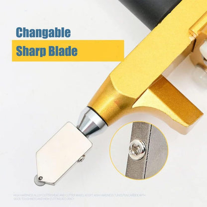 2 in 1 Glass Cutting Tool Kit Breaking Pliers with Oiling Hole