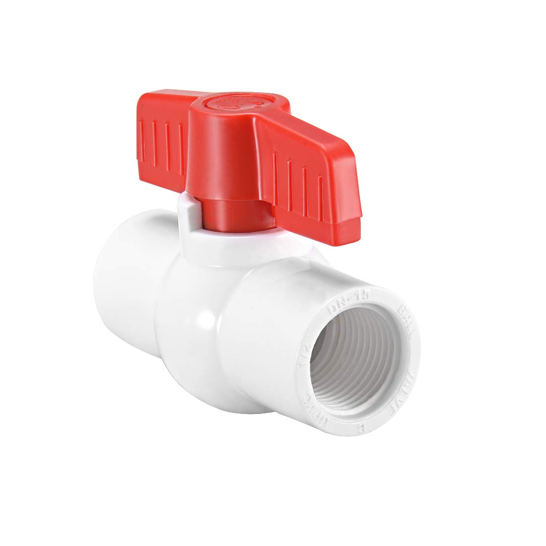 PVC Ball Valve Supply Pipe Knob Threaded Ends