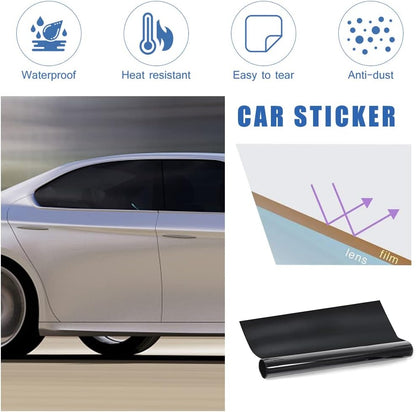 Window Tint Film for Cars, 5% 20% 35% 50% VLT Car Window Tint Roll, Heat & UV Block Window Sunshade Film