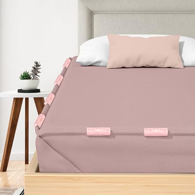 12 PCS Bed Sheet Grippers Duvet Cover Clips Sheet Clips for Bedding Sheet Holder