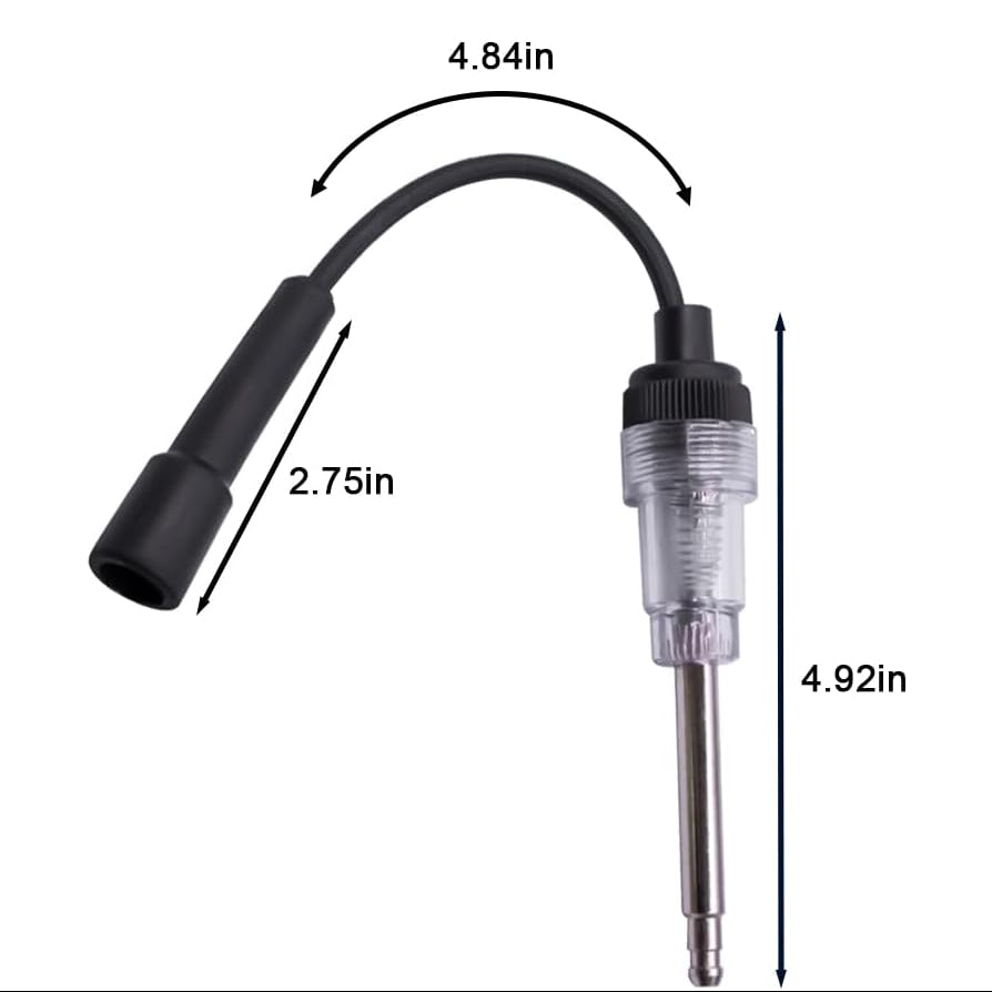 2pcs Inline Spark Plug Tester, Straight Boot Engine Ignition Tester Light