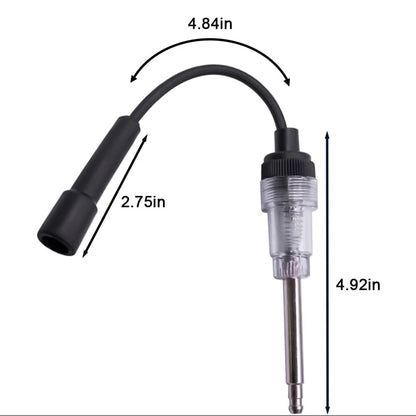 2pcs Inline Spark Plug Tester, Straight Boot Engine Ignition Tester Light