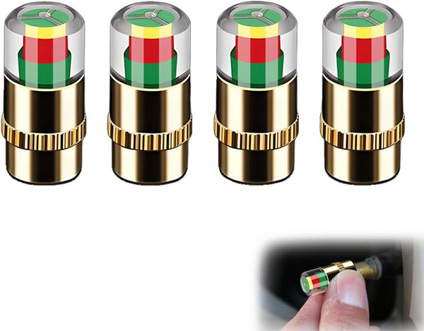 4Pcs Car Tire Pressure Monitor Valve Stem Caps