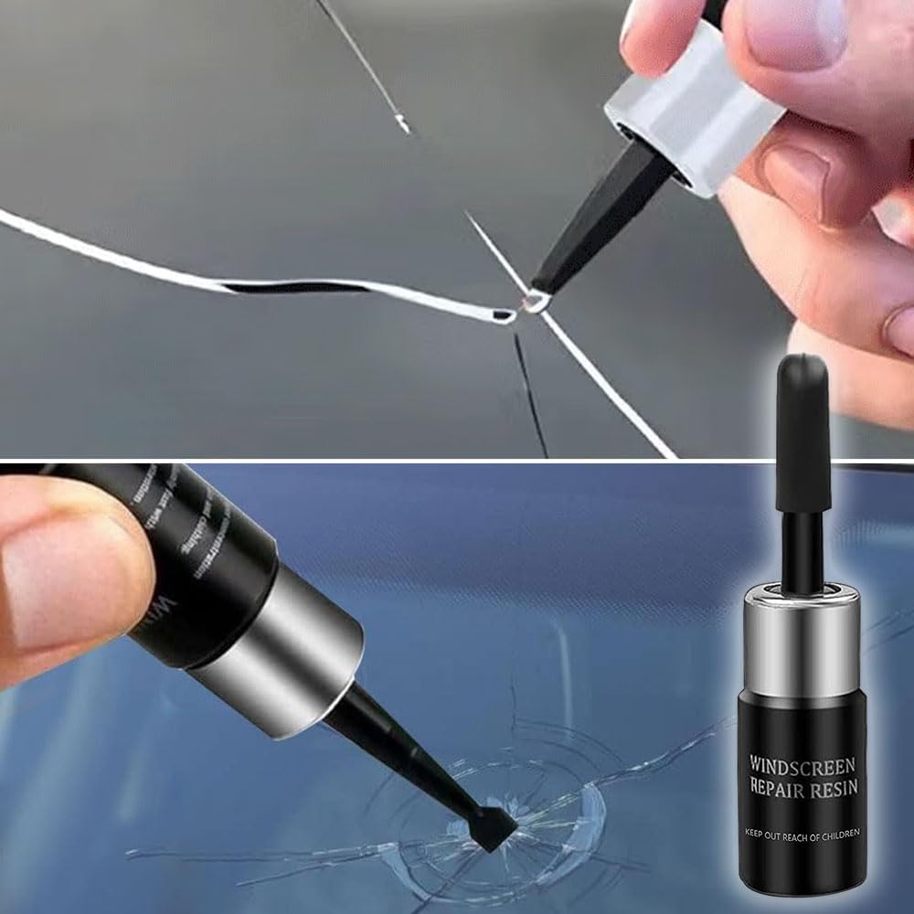2Pcs Glass Repair Kit, Chipped Windshield Repair Kit