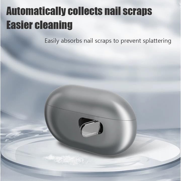 Electric Nail Clippers with LED Light, Storage and Polishing of Nail Leftovers