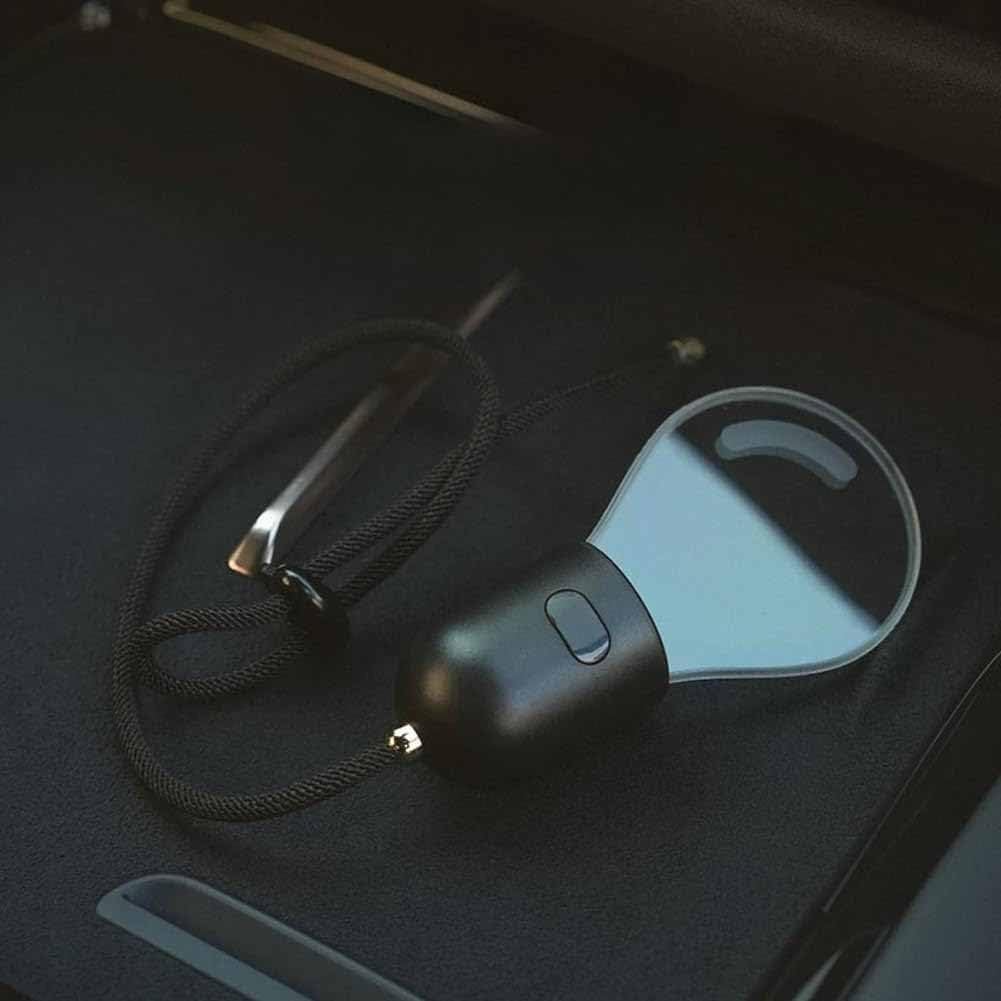 2D Bulbs Mini Car Charm for Vehicle Interior - Acrylic Board Ambient Ornament LED Lamp