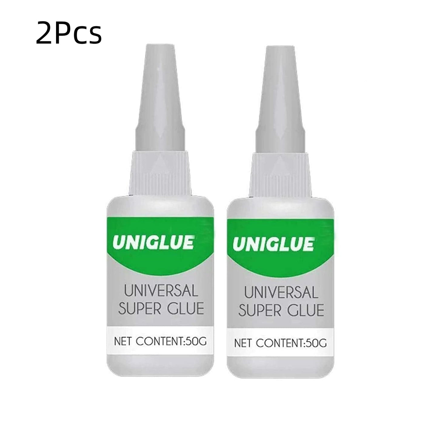 2Pcs Uniglue Universal Super Glue, Welding High-Strength Oily Glue, Mighty Instant Glue(50g)
