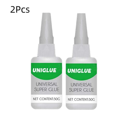 2Pcs Uniglue Universal Super Glue, Welding High-Strength Oily Glue, Mighty Instant Glue(50g)