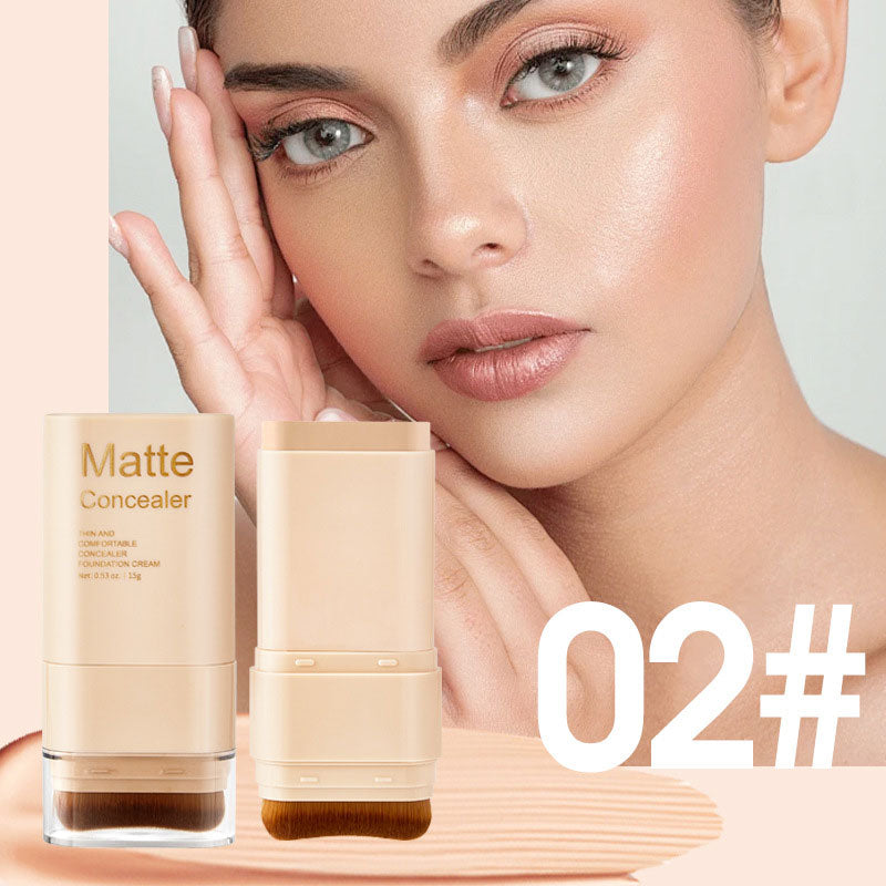 2 in 1 Dual-Ended Eraser Foundation Stick, Tinted Moisturizer, Skin Tint, Face Foundation and Dewy Finish