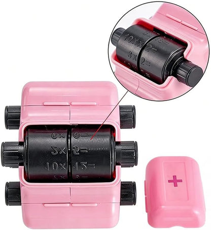 Math Roller Stamp Math Teacher 4-in-1 Stamp Addition Multiplication & Division Practice Tool