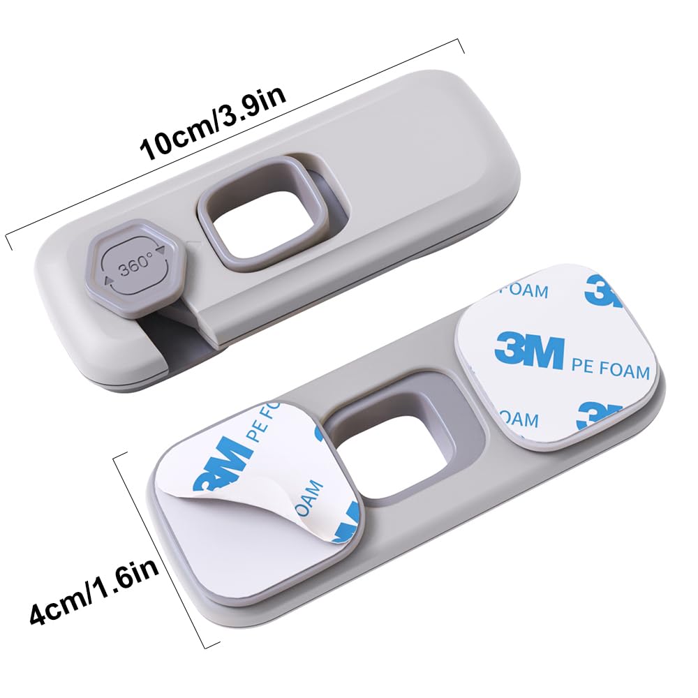 4 Pack Child Proof Refrigerator Lock, Child Safety Locks for Doors, RV Refrigerator, Oven Lock