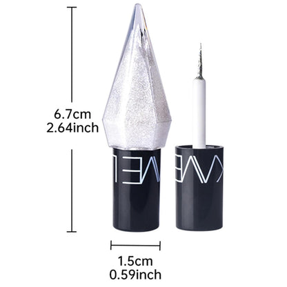 5 Colors Glitter Eyeliner Colorful Set,Metallic Shimmer White Silver Brown Diamond Shine Eye Liner