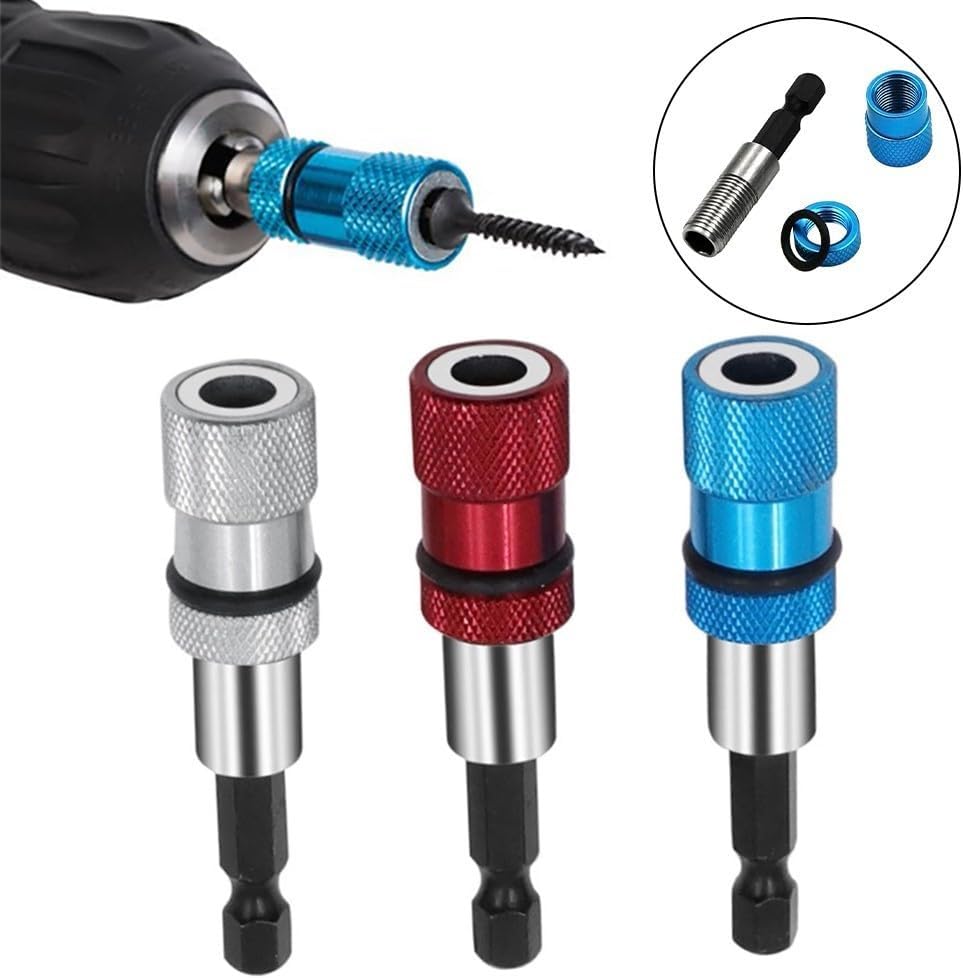 3Pcs/set Strong Magnet Bit Holder Extension, Universal 1/4 Inch Hex Shank