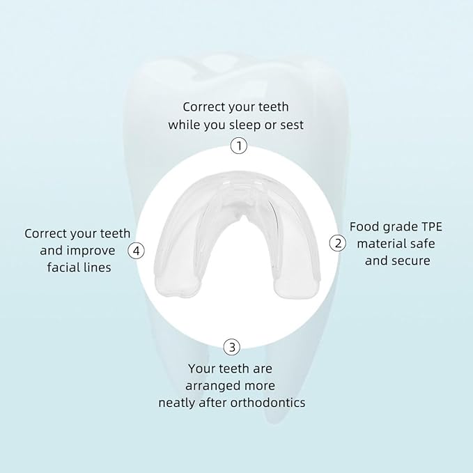 Invisible Dental Trays — BPA-Free — Ultra-Thin & Moldable, Perfectly Fits Every Tooth (Pack of 4)