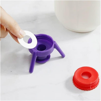 Bottle Emptying Cap Kit with 3 Sizes, Leak-Proof Upside Down Dispenser for Thick Liquids, Fits Most Plastic Bottles